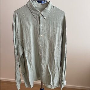 Abercrombie & Fitch Light Green Casual Button Down Shirt